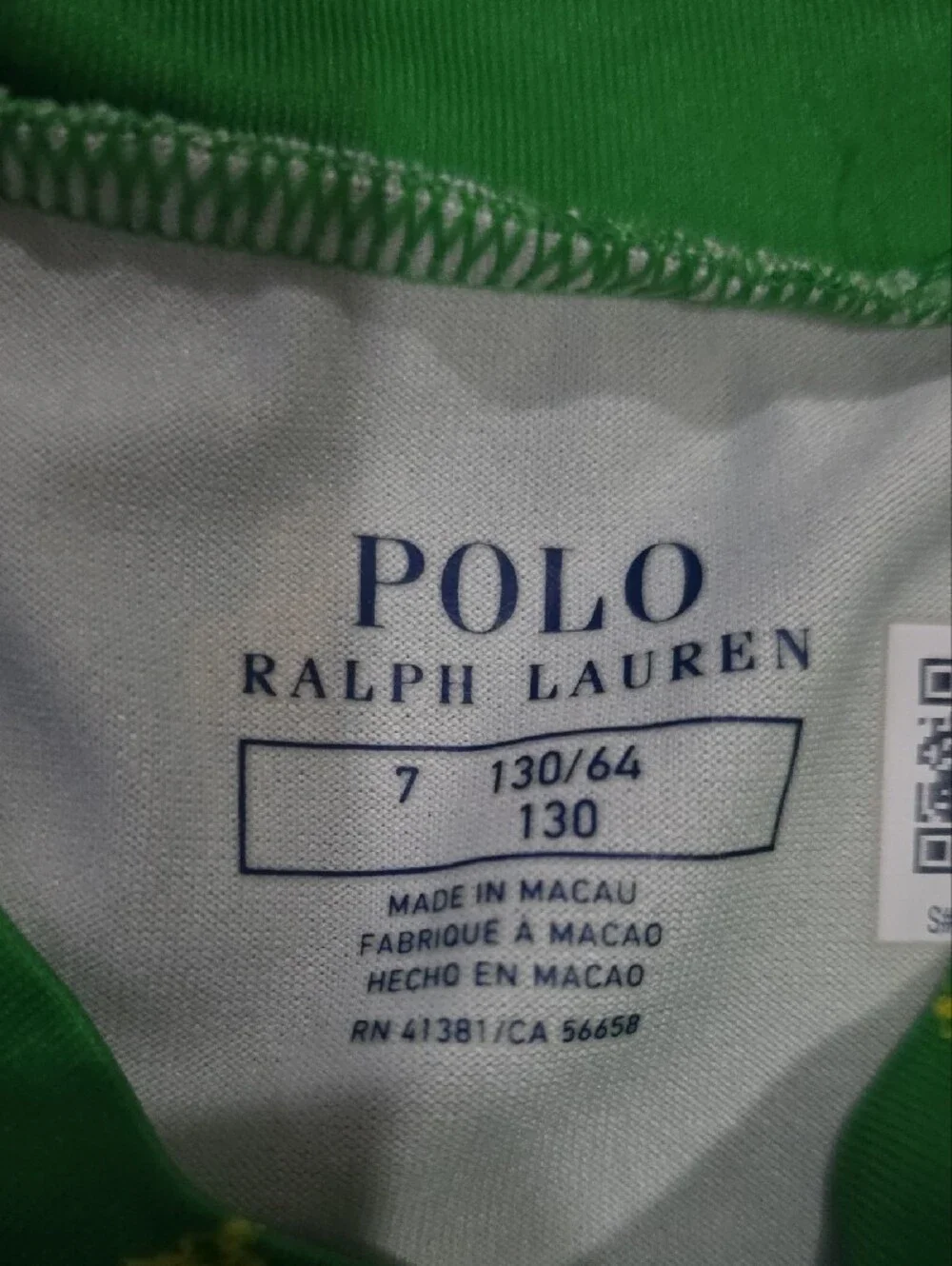 Ralph Lauren Green Kids Swim Rashguard Set with Multicolor Pony Logos